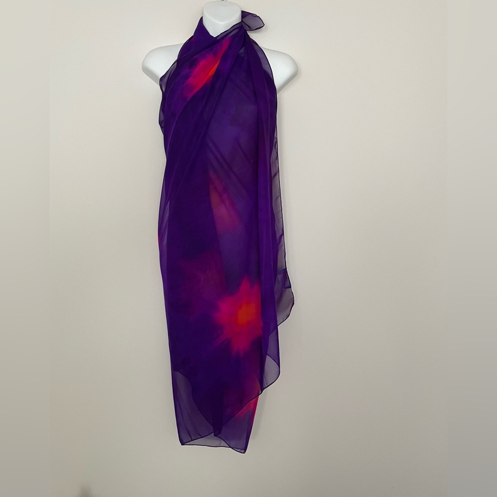 Surface Purple and Pink Large Scarf Wrap
